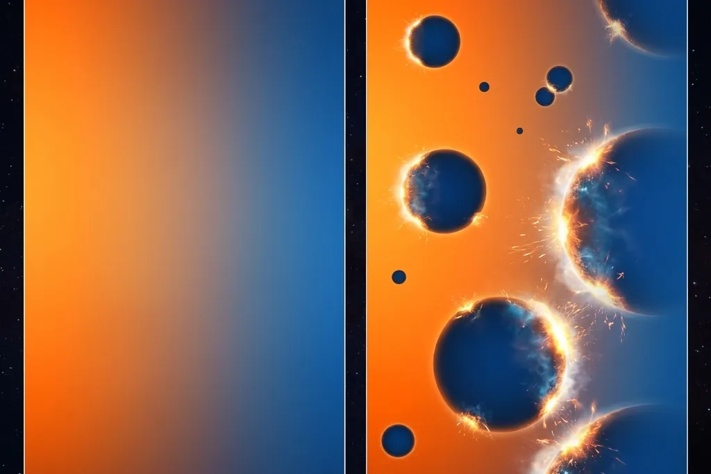Side-by-side comparison of a smooth Standard Model crossover phase transition versus a first-order phase transition with violently nucleating bubble walls