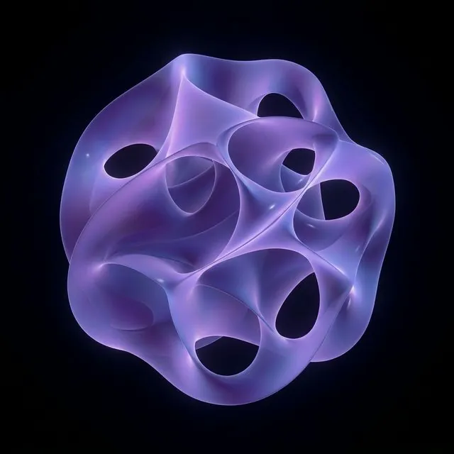 A Calabi-Yau manifold representing the possible shape of compactified extra dimensions