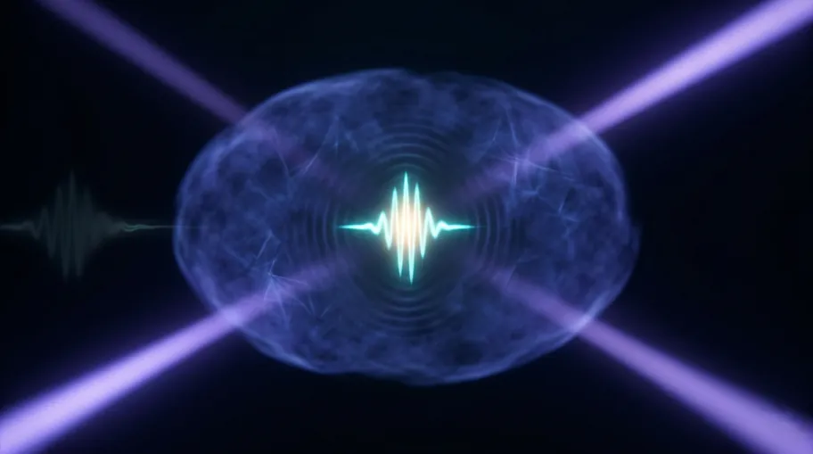 A pulse of light compressed and frozen inside an ultracold atomic cloud