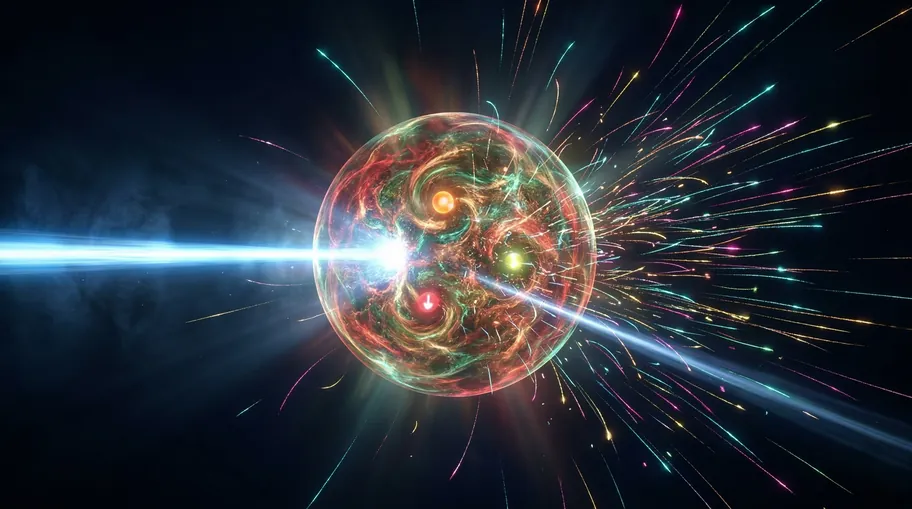 Deep Inelastic Scattering Experiment Revealing Quark Structure Inside Proton