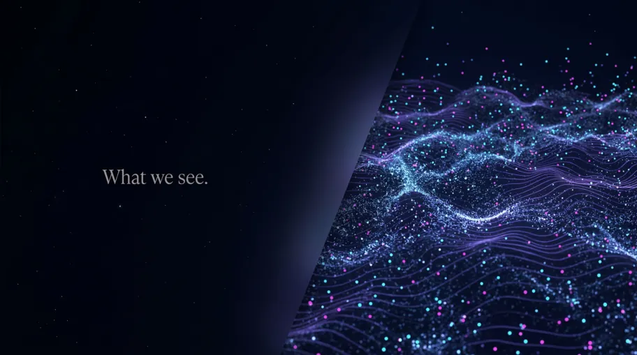 Apparent emptiness revealed as seething quantum field activity at small scales